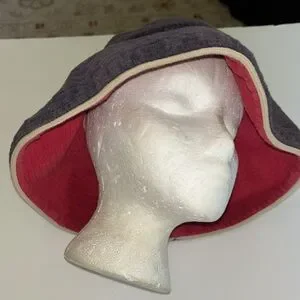 VINTAGE Juicy Couture Reversible terry cloth Bucket Hat 90s Vintage Deadstock New With Tags Y2K VELOUR Baby Pink Juicy  main image 4